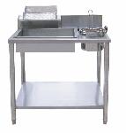 Manual Stainless Steel Commercial Chicken Breading Table Fast Food Kitchens Model OT-1000 Silver Col
