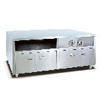 Outsides Commercial Luxury-Style Supply Center Island Kitchen Equipment OT-02 Fast-Food Series Silve