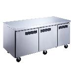 Commercial Kitchen Undercounter Refrigerator Fan Cooling Digital Control Automatic Defrost Stainless