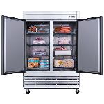 Restaurant Kitchen Upright Stainless Steel Reach-In Refrigerator Digital Temperature Control Automat