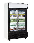 Commercial Upright Beverage Cooler 2 Glass Doors Cold Drink Display Fridge for Supermarket