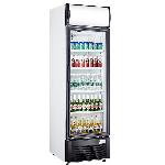 Commercial Fan Cooling Chiller Beverage Display Showcase Cooler Single Glass Door Drink Refrigerator
